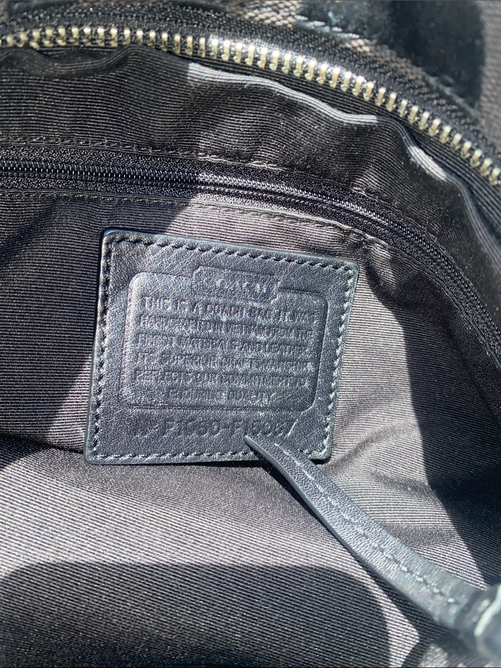 Coach F15067 Black Signature Jacquard Hobo Duffle Bag - Gem